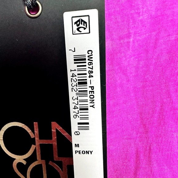 Chaser NWT Deconstructed Double Cold Shoulder Cutout Tunic Top Peony Size Medium - Picture 6 of 6